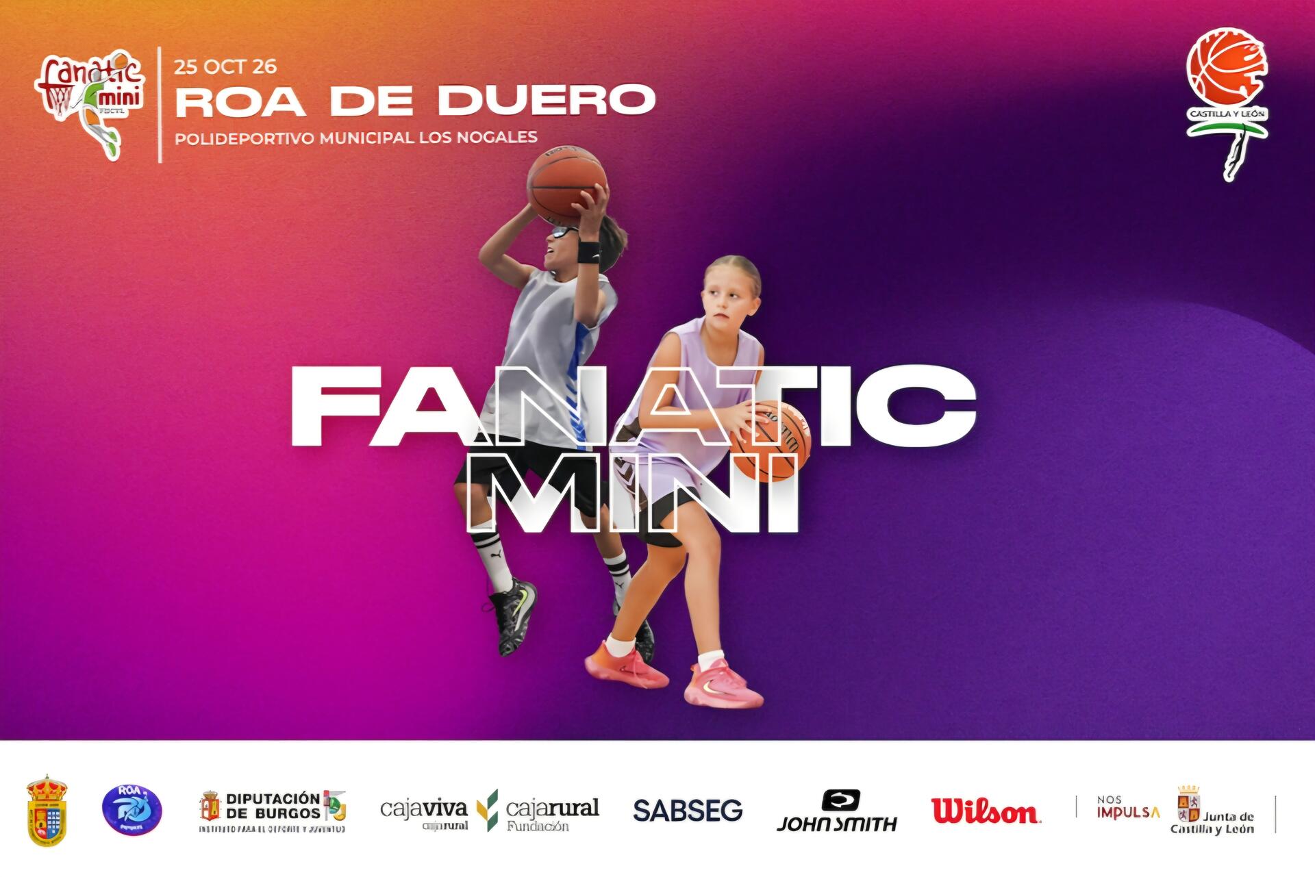 Roa de Duero acogerá el próximo 25 de octubre el Fanatic Mini de Baloncesto..