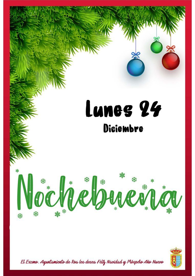 Calendario Navideño 2018/2019